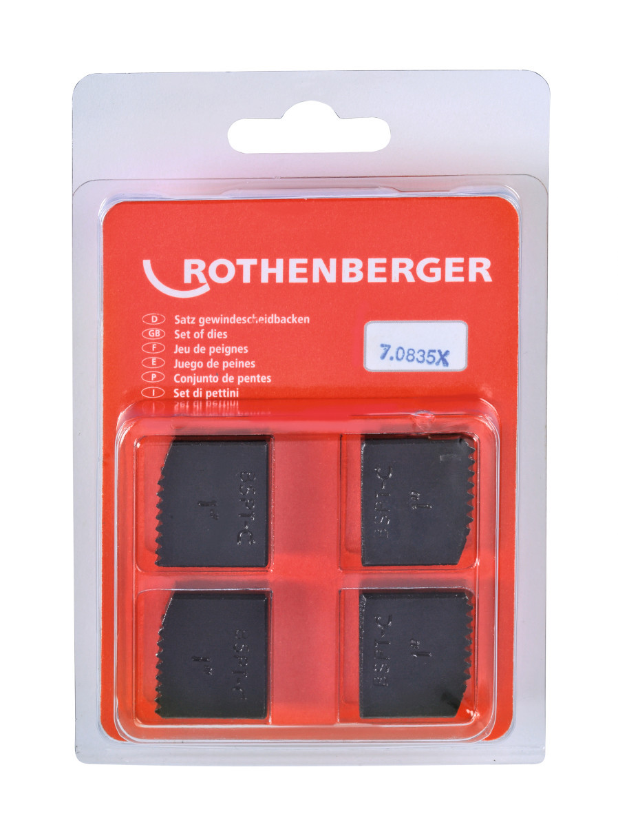 ROTHENBERGER Draadsnijden Snijbekken, BSPT R, 1“ (4 in doos)