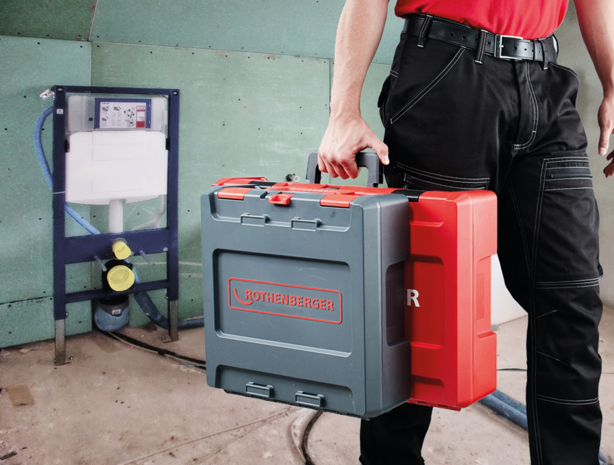 ROTHENBERGER Persen Rocase 4414 met inlay persbekken groot (tot 7 persb.)