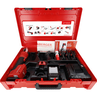 ROTHENBERGER Persen Romax Nano set incl. ijaw persbekken M 15-22-28MM, 2ah cas