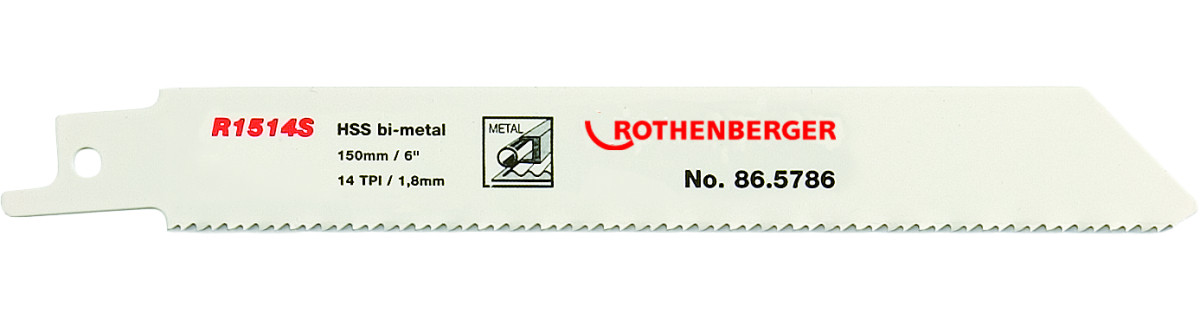 ROTHENBERGER Snijden 5X Universeel zaagblad HSS bimetaal 150x20x0.90 tpi 14