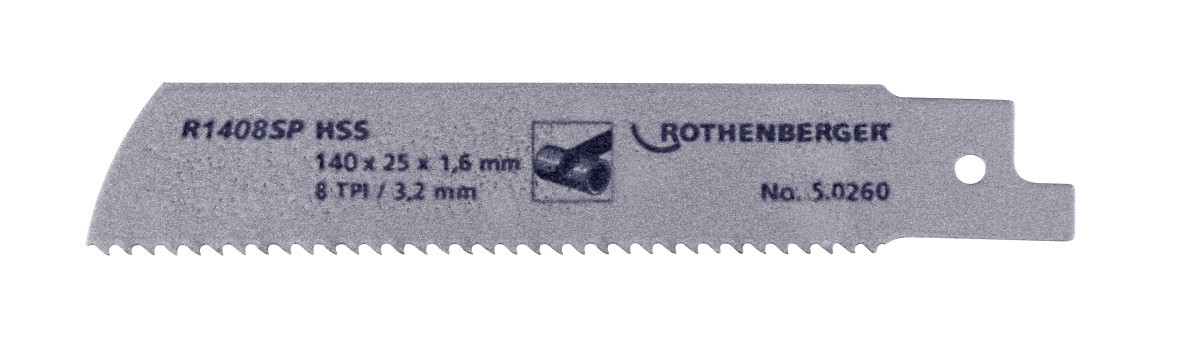 ROTHENBERGER Snijden Speciale Buiszaagbladen, 140 X 25 X 1.6, tpi 8