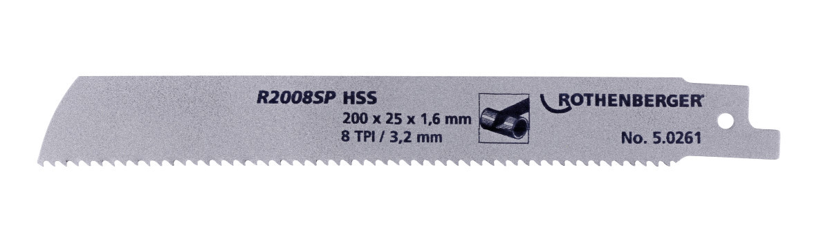 ROTHENBERGER Snijden Speciale Buiszaagbladen HSS, 200 X 25 X 1.6, tpi 8