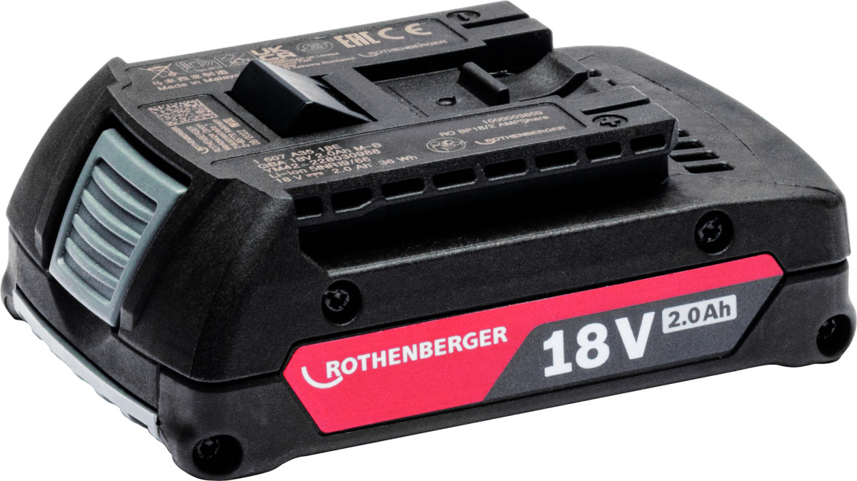 ROTHENBERGER Universeel gereedschap Ro BP18/2, 2.0 ah 18V accu amp