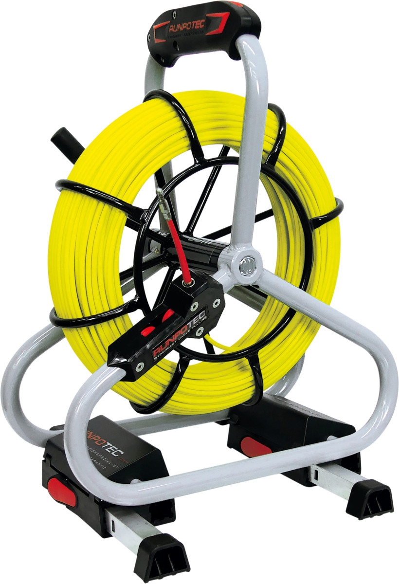 Runpotec Kabelgereedschap Runpo Profi-set glasvezel trekveer Ø 4,5MM RTG6 50M incl. haspel