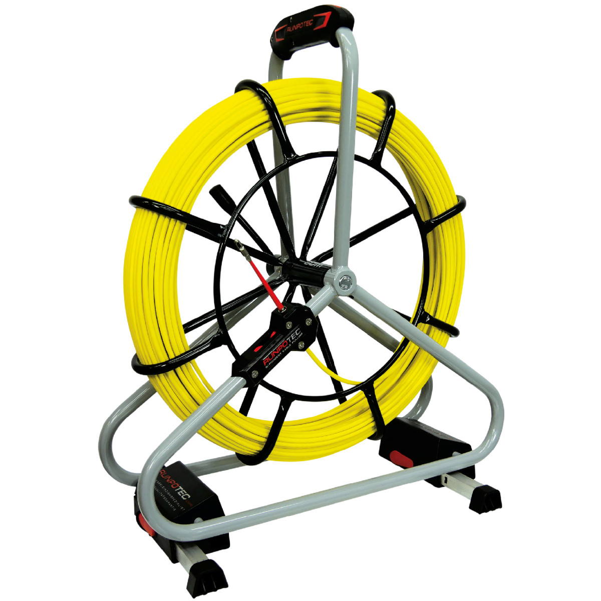 Runpotec Kabelgereedschap Runpo Profi-set glasvezel trekveer Ø 6MM RTG6 40M incl. haspel