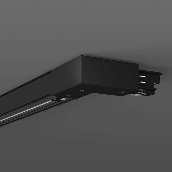 RZB 3-Phasen-Stromschienen Koppeling L 117 B 117 H 33 kleur: zwart 7655-10-W30