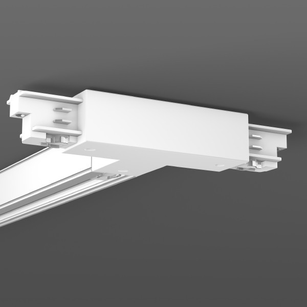 RZB 3-Phasen-Stromschienen Koppeling L 198 B 117 H 33 kleur: wit 7656-11-W31