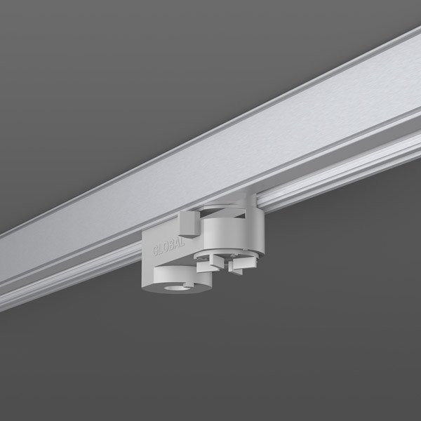 RZB 3-phasen-stromschienen adapter 85x32x63 (LXBXH) 0-250 V 3-ader 2,5MM2 grijs 70318009