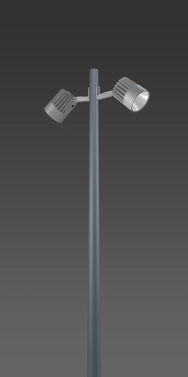 Alu-Star midi, 120 W, 12400 LM, 830, zilver, on/off aan- en opzetarmat