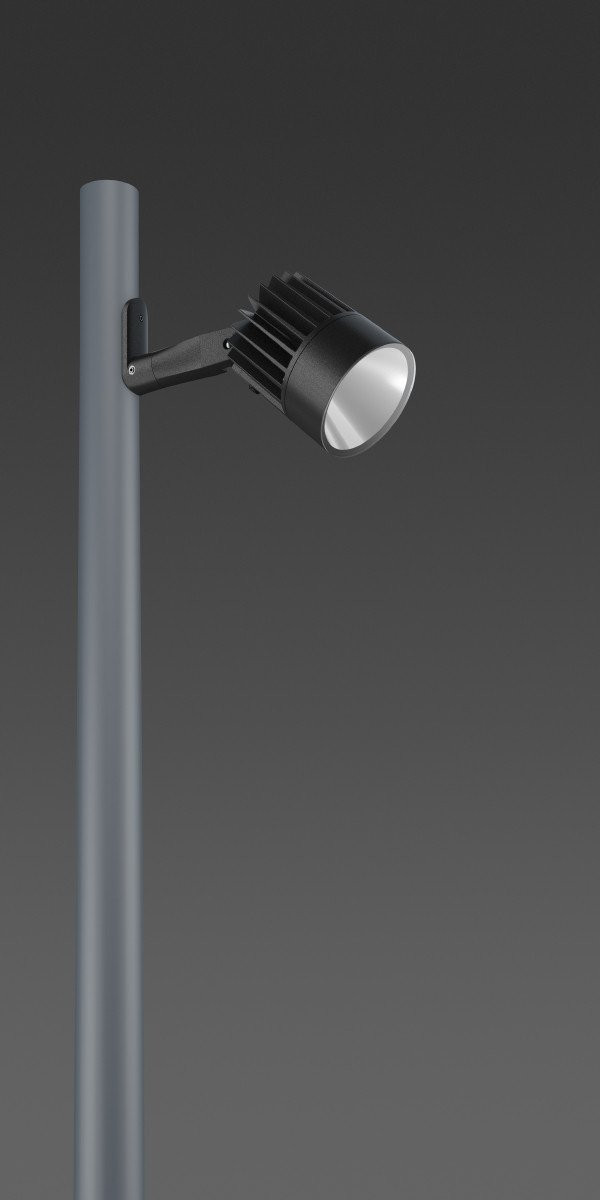 Alu-Star midi, 60 W, 6300 LM, 830, antraciet, on/off aan- en opzetarma