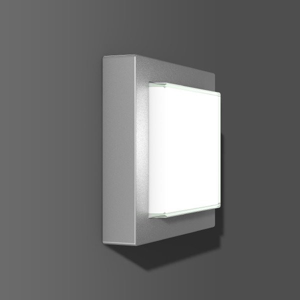 RZB CADERO quadra Cadero Quadra, 12 W, 750 LM, 840, zilver, on/off, plafond- en wandarma