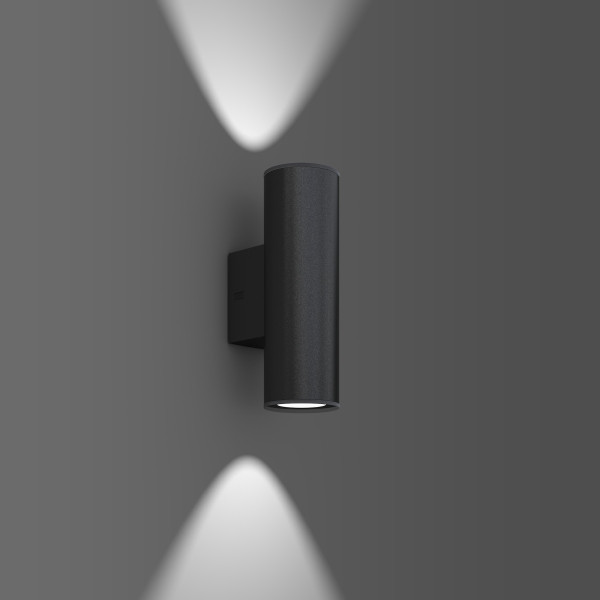CYL, 6,4 W, 600 LM, 830, antraciet, on/off, wandarmaturen, L 100 B 154