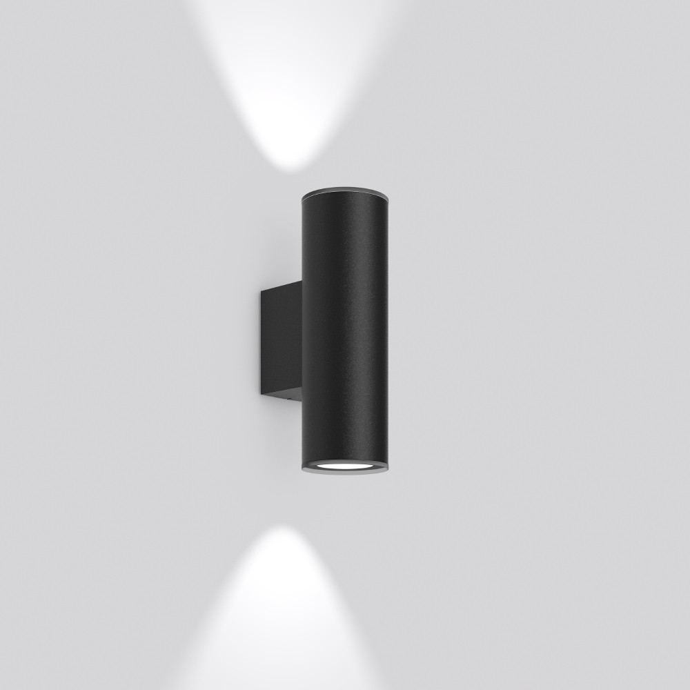 RZB Cyl CYL, 8 W, 280 LM, 830, antraciet, on/off wandarmaturen, L 100 B 154 H