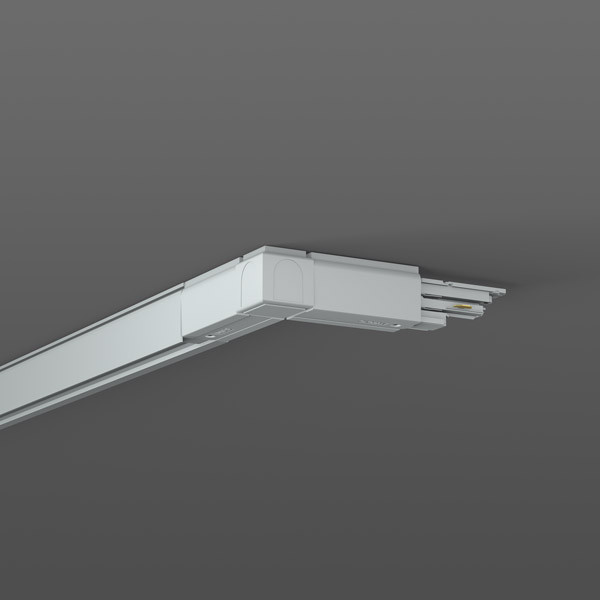 RZB DALI-Stromschienen Koppeling L 155 B 155 H 33 kleur: grijs XTSC 635-1