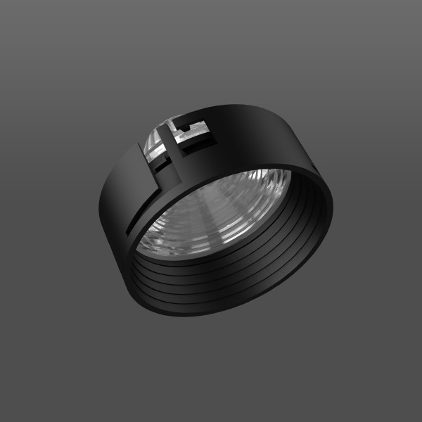 RZB Deecos Lens D 82 H 55 kleur: zwart