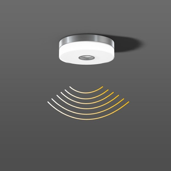 Douala, 21 W, 1850 LM, 840, roestvrij staal, on/off plafond- en wandar