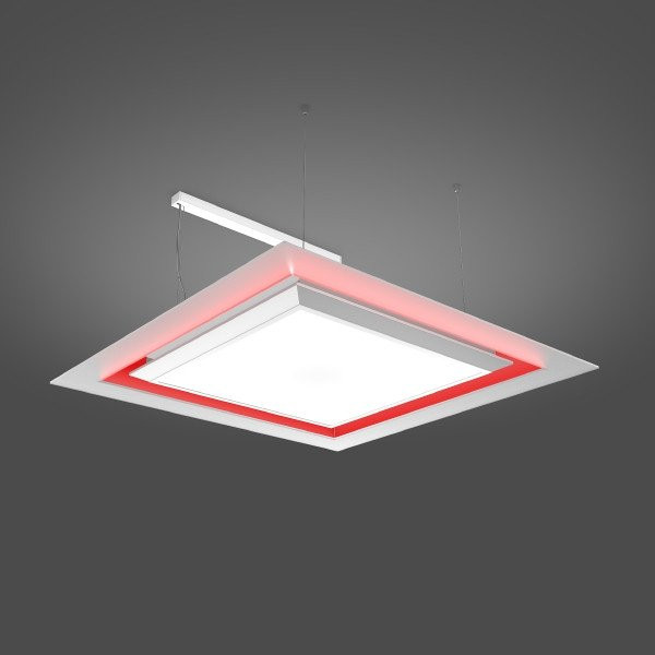 Econe, 168 W, 840 + RGB, wit, dali pendelarmaturen, L 1000 B 1000 H 12