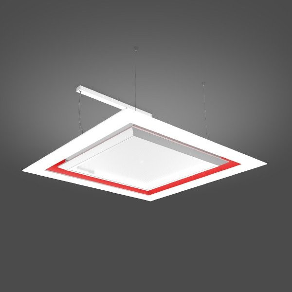 Econe, 52...168 W, 840 + RGB, wit, dali pendelarmaturen, L 1000 B 1000