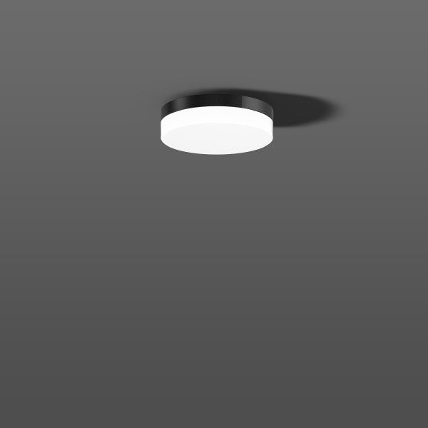 Flat Slim round, 12 W, 1150 LM, 830, antraciet, phase-cut plafond- en