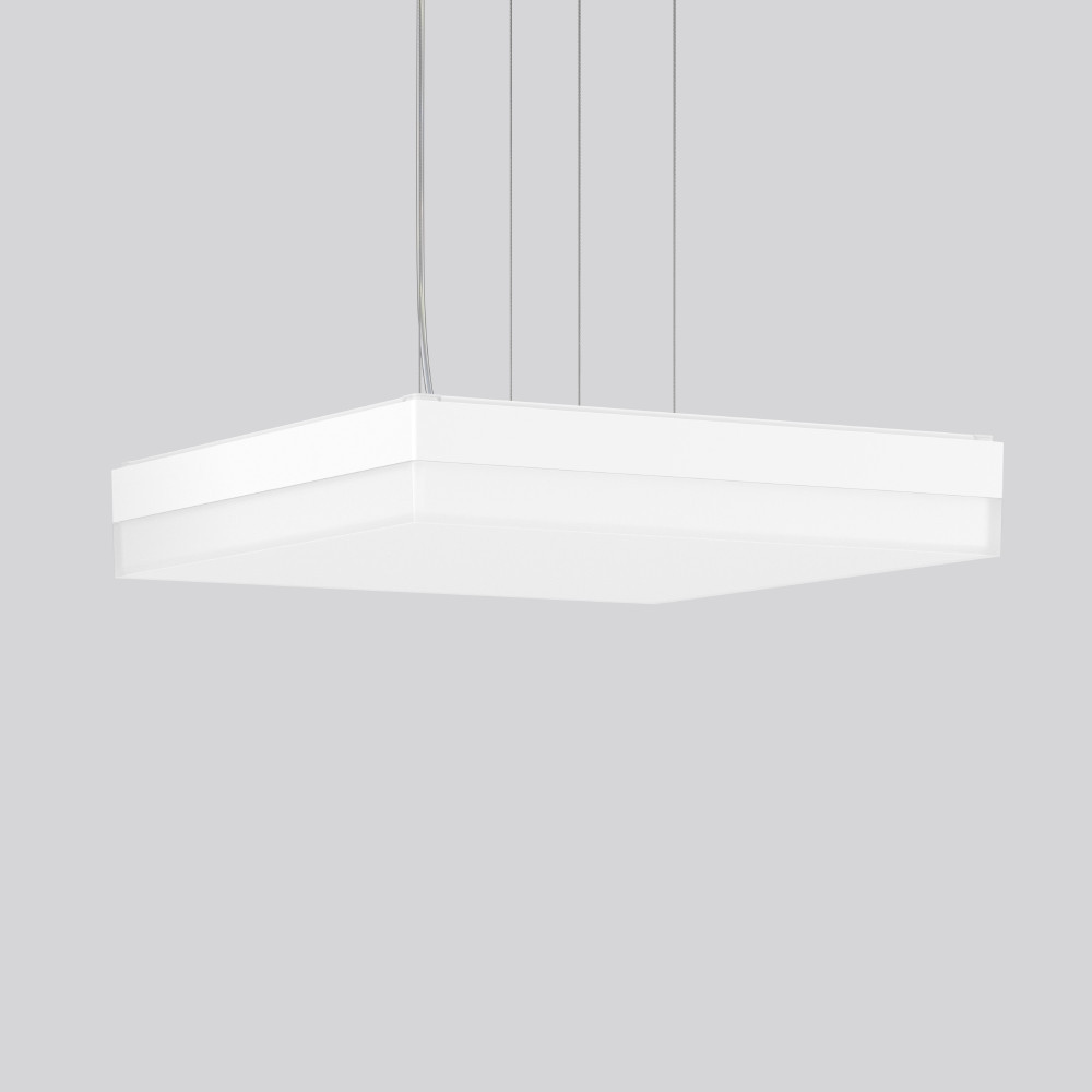 RZB FLAT SLIM square Flat Slim square, 27...40 W, 3050...4600 LM, 830, 840, wit, dali, pend