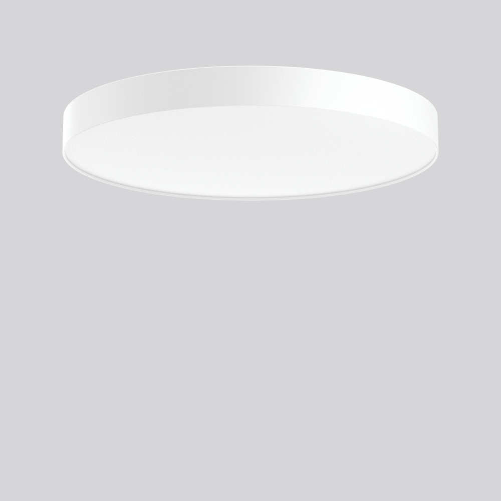 RZB FLATLINER SLIM Afscherming , D 600 H 60, stof chintz, wit, modules