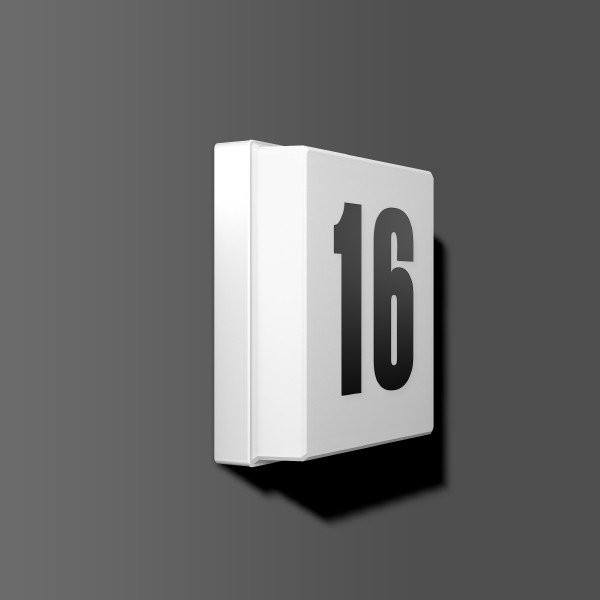 RZB Die superflache hausnummernleu armatuur led 4000K 4,8W 210LM 226MM ip44 met lichtsensor