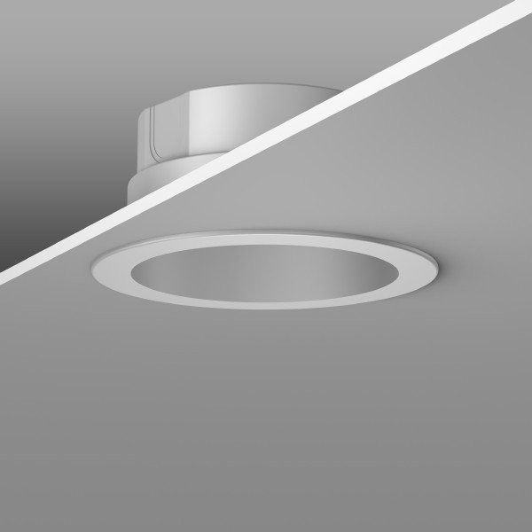 RZB Inbouwbehuizing D130 H60 he 60 kleur grijs