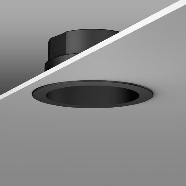 RZB Inbouwbehuizing D130 H80 he 60 kleur zwart