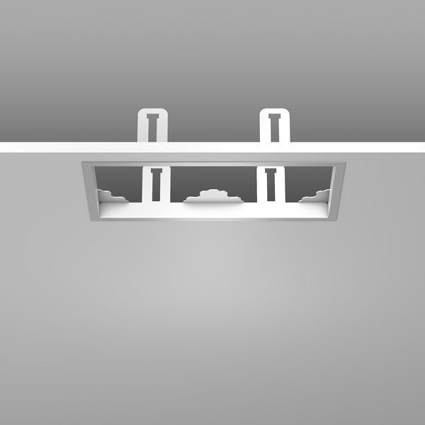 RZB Inbouwraam L362 B194 H2 he 75 kleur zilver