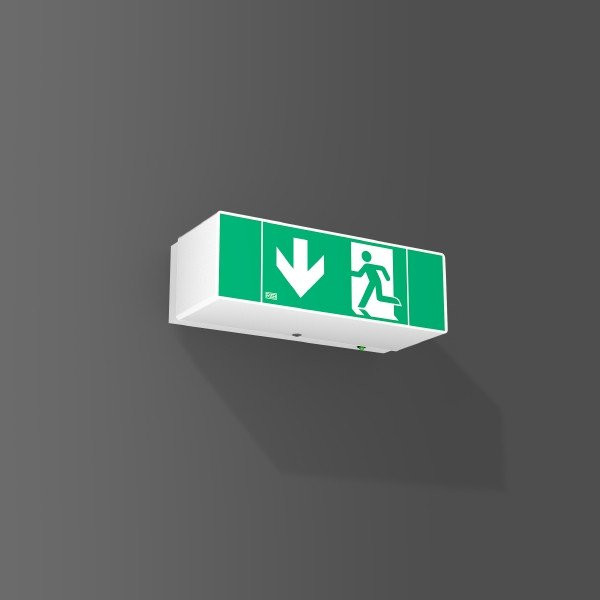 Minisign, 4,8 W, wit, on/off plafond- en wandarmaturen, L 230 B 103 H