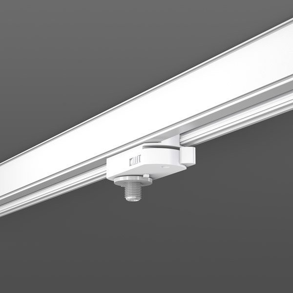 RZB Montage vast D27 H19 kleur aluminium