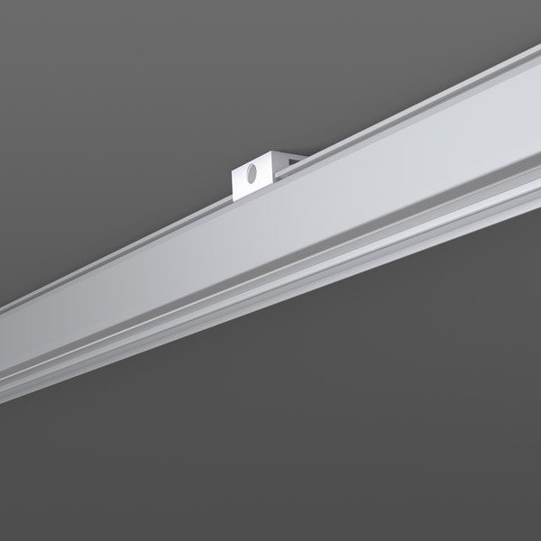 RZB Montage vast L30 B32 H13 kleur aluminium