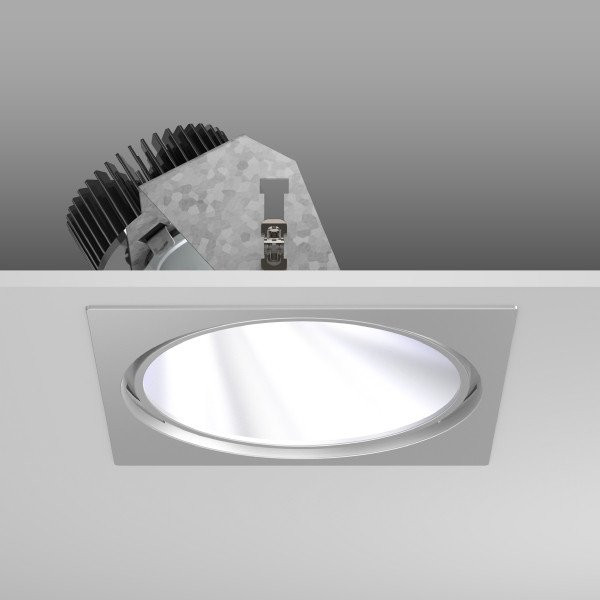 RZB PASCALA square Pascala Square, 31 W, 2800 LM, 827-865, zilver, dali, inbouwdownlights