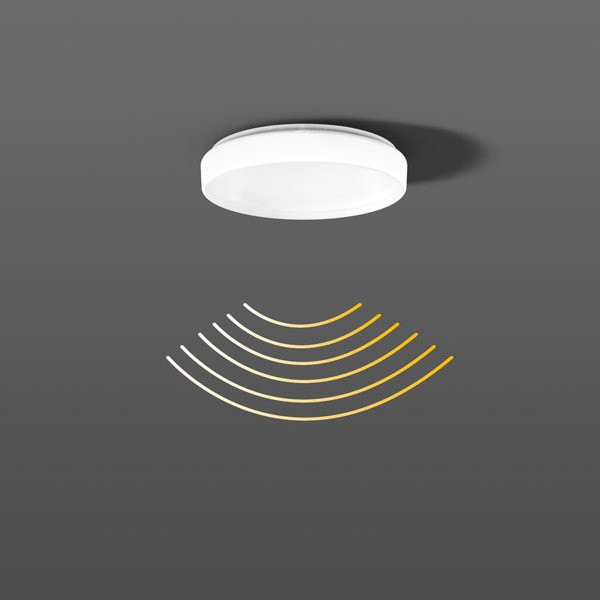 RZB Flat polymero kreis slim led armatuur 830 aan/uit 3000K 1250LM 1200MM Ø300MM >80° - steekklem wit