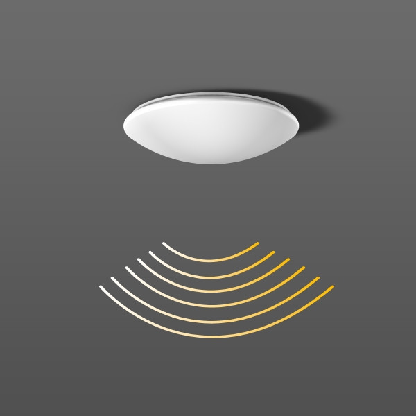 RZB Flat polymero led armatuur 840 aan/uit 4000K 2000LM Ø360MM >80° - steekklem wit