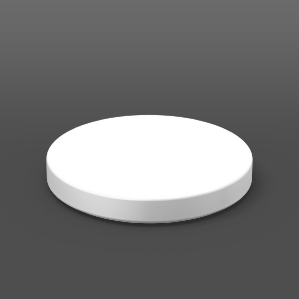 RZB Reserveafdekking, kunststof glas D 1040 H 150 kleur: wit