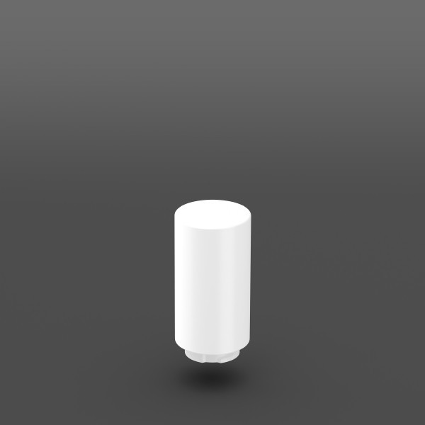 RZB Reserveafdekking, kunststof glas D 115 H 230 kleur: wit