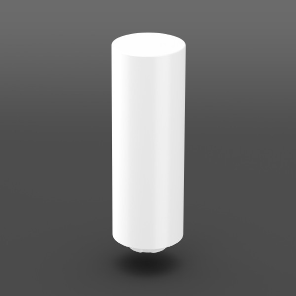 RZB Reserveafdekking, kunststof glas D 157 H 467 kleur: wit