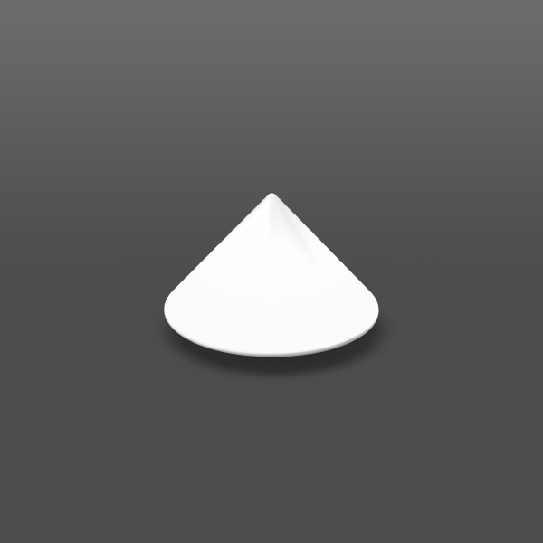 RZB Reserveglas, gevormd glas D 250 H 125 kleur: wit