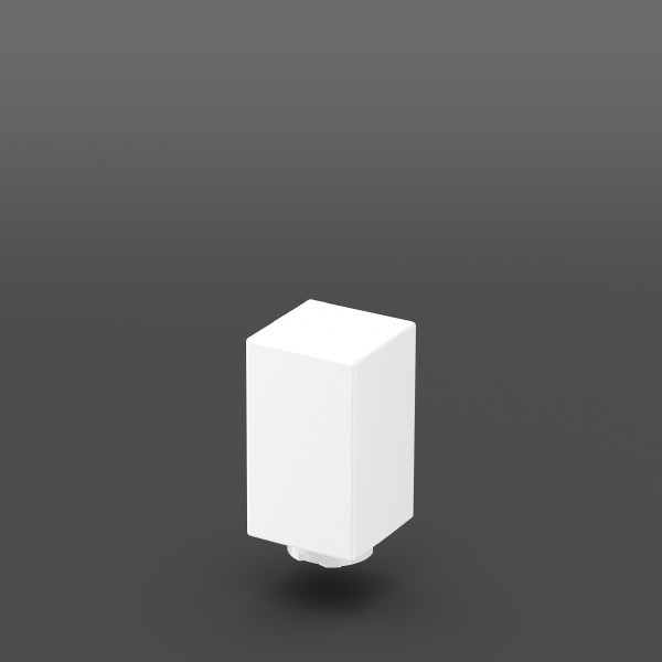 RZB MEGA SQUARE Reserveglas, gevormd glas , L 120 B 120 H 235, wit, vervangglazen