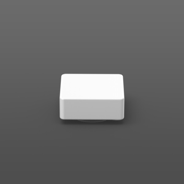 RZB Reserveglas, gevormd glas L 190 B 190 H 86 kleur: wit