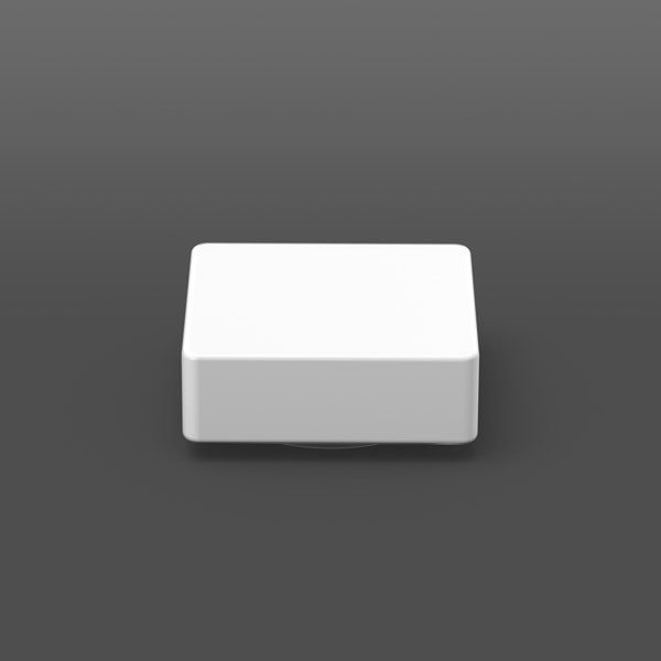 RZB Reserveglas, gevormd glas L 240 B 240 H 95 kleur: wit