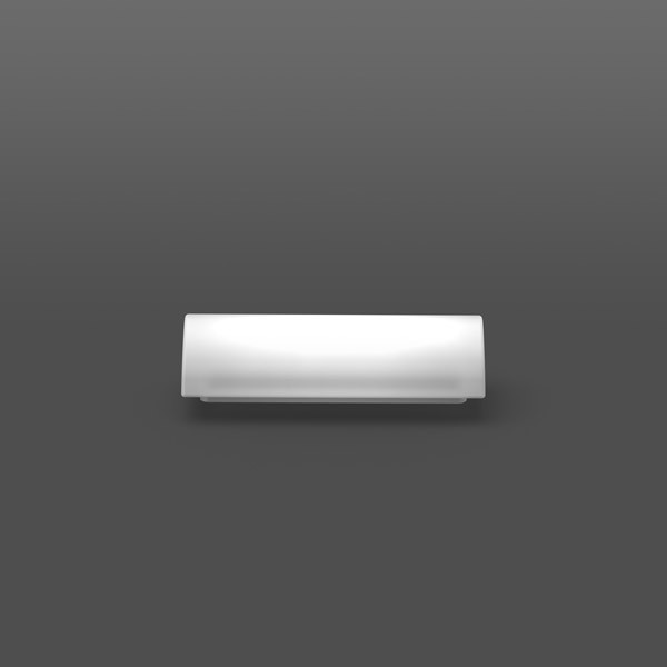 RZB Reserveglas, gevormd glas L 340 B 110 H 88 kleur: wit