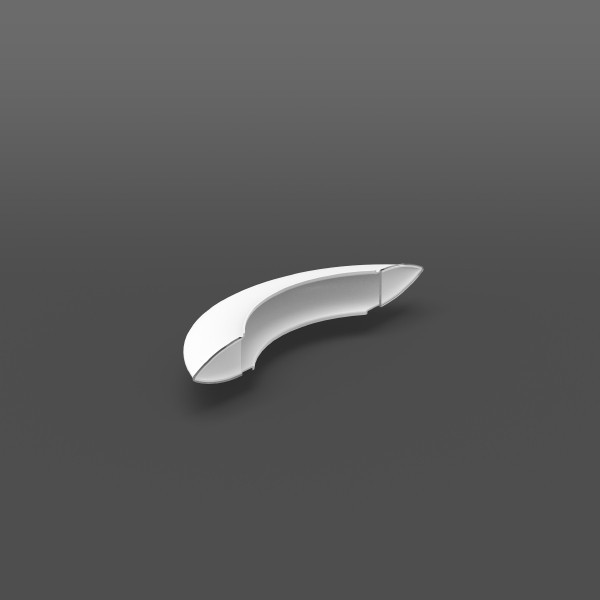 RZB Ersatzglas Reserveglas, wit, vervangglazen, L 595 B 175 H 75