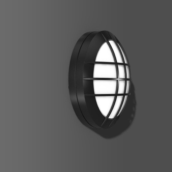 Rounded Midi, 10 W, 270 LM, 830, antraciet, on/off plafond- en wandarm