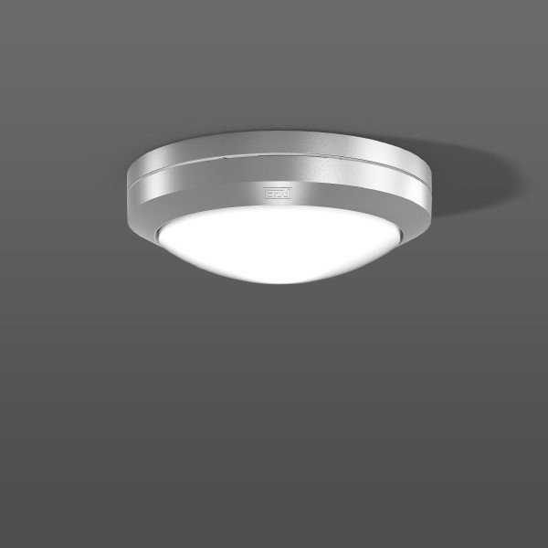 Rounded Midi, 10 W, 340 LM, 830, zilver, on/off plafond- en wandarmatu