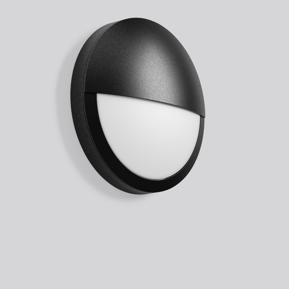 RZB Rounded Midi Rounded, 3,5...9,5 W, 160...430 LM, 830, 840, antraciet, on/off wandar