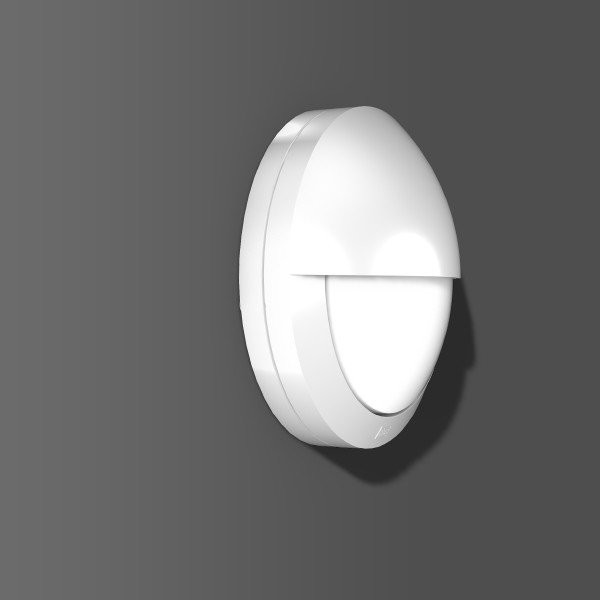 Rounded Midi, wit, on/off wandarmaturen, D 268 H 96, kunststof (PC) op