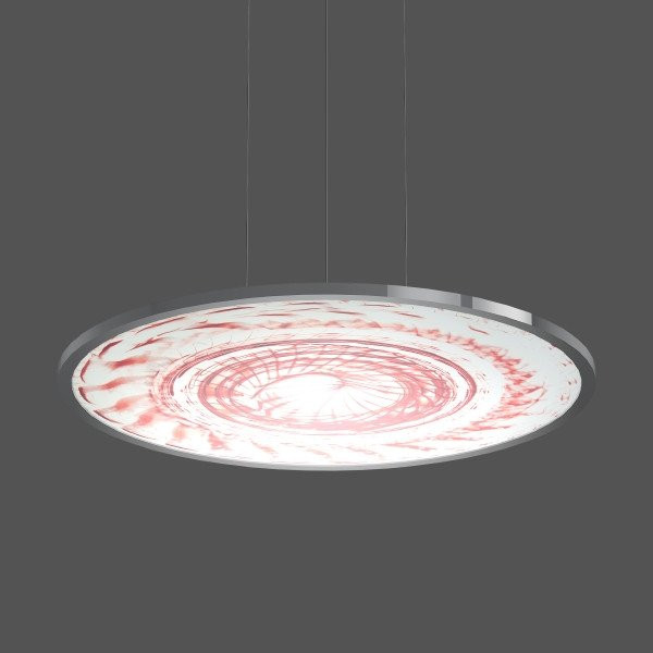 RZB Sidelite Round FerroMurano Sidelite Round, 52 W, 4000 LM, 840, zilver, dali pendelarmaturen, D 67