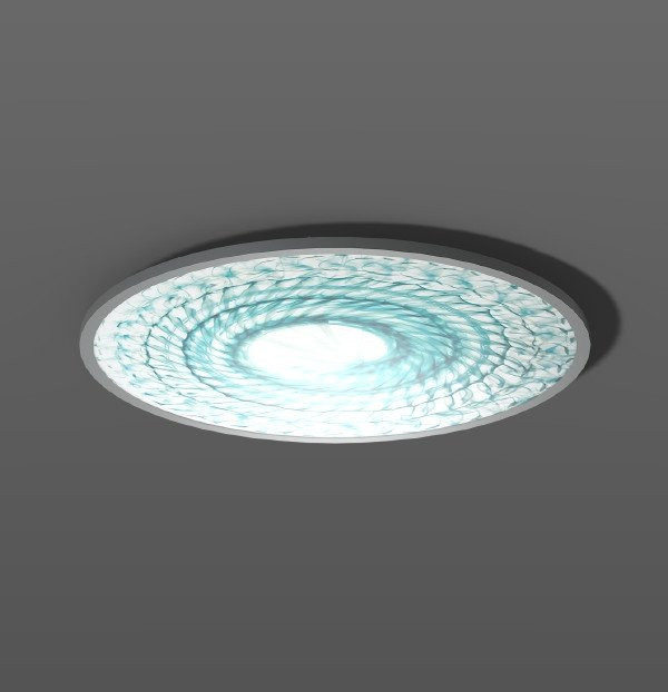 RZB Sidelite Round FerroMurano Sidelite Round, 51 W, 4550 LM, 830, aluminium, dali plafond- en wandar